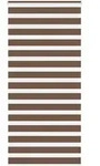 vidaXL Doppelrollo Braun 105x230 cm Stoffbreite 100,9 cm Polyester