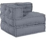 vidaXL Modulare Sofagarnitur Stoff Grau 70 x 70 x 56 cm