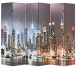 vidaXL Raumteiler klappbar 228 x 170 cm York bei Nacht