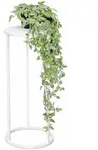 DanDiBo Blumenhocker Metall Wei&szlig; Rund 50 cm Blumenst&auml;nder Beistelltisch 96483...