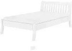 Erst-Holz Wei&szlig;es, breites Einzelbett 120x200 Kiefer massiv V-60.61W-12...