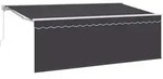 vidaXL Einziehbare Markise Anthrazit 400 x 200 cm