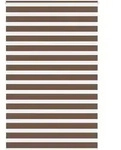 vidaXL Doppelrollo Braun 145x200 cm Stoffbreite 140,9 cm Polyester