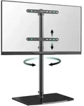 ONKRON TV Bodenst&auml;nder f&uuml;r 30-60 Zoll, bis 41 kg, h&ouml;henverstellbar &...