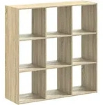 vidaXL B&uuml;cherregal Sonoma-Eiche 102x32x102 cm Holzwerkstoff