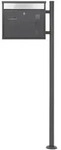 ML-Design ECD Germany Standbriefkasten Anthrazit Edelstahl 120 cm mit...