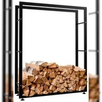 CLP Kaminholzst&auml;nder Keri V2 schwarz/25x100x125 cm