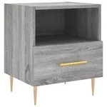 vidaXL Nachttisch Grau Sonoma 40x35x47,5 cm Holzwerkstoff