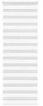 vidaXL Doppelrollo Wei&szlig; 85x200 cm Stoffbreite 80,9 cm Polyester