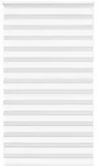 vidaXL Doppelrollo Wei&szlig; 130x230 cm Stoffbreite 125,9 cm Polyester