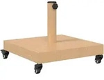 vidaXL Sonnenschirmst&auml;nder Helles Holz 45 x 45 x 31,5 cm