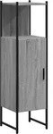 vidaXL Badschrank Grau Sonoma 33x33x120,5 cm Holzwerkstoff
