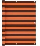 vidaXL Balkon-Sichtschutz Orange und Braun 120x300 cm Oxford-Gewebe
