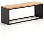 Sitzbank FineBuy Bettbank Holz Steinoptik 120 cm Schlafzimmer Flurbank Modern