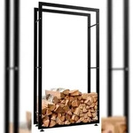 CLP Kaminholzst&auml;nder Keri V2 schwarz/25x80x150 cm