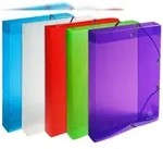 Exacompta 59610E 8x Archivbox aus PP 700&mu;, R&uuml;cken 40mm, 25x33 cm f&uuml;r DIN A4 -