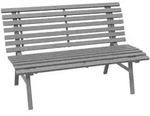 Outsunny - Gartenbank - 123L x 67B x 79H cm - grau