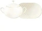Seltmann Weiden Savona Suppen-Set 7-teilig Goldlinie