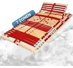Coemo Lattenrost RUBY K 2 St&uuml;ck 7-Zonen 90 x 200 cm Lattenrahmen Kopfteil