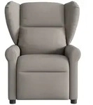 vidaXL Massagesessel Elektrisch Taupe Stoff