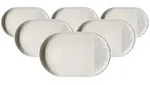Ritzenhoff & Breker Trio Servierplatte 20 x 13 cm 6er Set - Grau