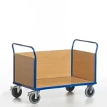 Rollcart Dreiwandwagen 02-6088, Ladefl&auml;che 1200x780mm, Tragkraft: 600 kg, blau
