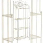 CLP Pflanzenregal Flora Metall HBT: 175x66x32 cm antik-creme