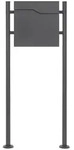 ML-Design ECD Germany Standbriefkasten Anthrazit Edelstahl 120 cm mit...