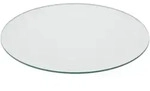 Relaxdays Glasplatte, &Oslash; 60 cm, 8 mm dick, geh&auml;rtetes ESG, runde Glasscheibe...