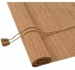 vidaXL Rollo mit Vorh&auml;ngen Braun 150 x 160 cm Bambus