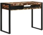 vidaXL Schreibtisch Mehrfarbig 100x50x75 cm Massivholz Altholz