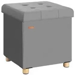 CASARIA&reg; Sitzhocker mit Stauraum Samt Anthrazit