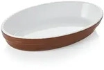 WAS Germany - Backform, 24 x 14 x 4,5 cm, braun, Porzellan