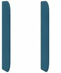 vidaXL Kopfteil Ohr Blau 80 x 16 x 4 cm Samt