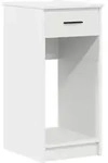 vidaXL Computerturmst&auml;nder mit wei&szlig;er Schublade 35x45x77 cm, Modell Soho Loft