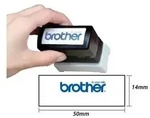 BROTHER Sellos Halterung 18x50mm PR1850E6P Blau