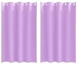 vidaXL Verdunkelungs-Vorh&auml;nge mit Ringen 2 pcs Lila 175 x 140 cm