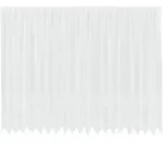 vidaXL Spitzenvorhang mit Vorh&auml;ngen Floral Wei&szlig; 245 x 500 cm Polyester