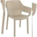 CLP Gartenstuhl Dora Kunststoff HBT: 90x60x65 cm taupe