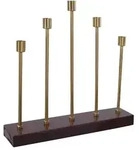 Kayoom Kerzenhalter Esmeralda Deco 500 Bordeaux / Gold