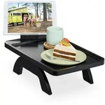 Relaxdays Sofatablett, Armlehne, Bambus, mit Handyhalterung, HxBxT: 12 x 40,5 x...