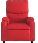 vidaXL Massagesessel Rot Kunstleder