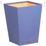 Rhodiarama Papierkorb aus Kunstleder, 27x27x32cm - Saphir 318828C