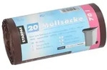500 M&uuml;lls&auml;cke, HDPE 70 l 100 cm x 58 cm braun