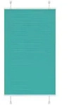 vidaXL Plissee Petrolgr&uuml;n 80x100 cm Stoffbreite 79,4 cm Polyester