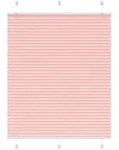vidaXL Plissee Rosa 110x100 cm Stoffbreite 109,4 cm Polyester