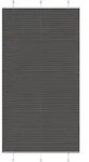 vidaXL Plissee Schwarz 110x200 cm Stoffbreite 109,4 cm Polyester