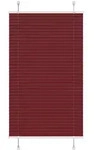 vidaXL Plissee Bordeauxrot 80x150 cm Stoffbreite 79,4 cm Polyester