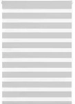 vidaXL Doppelrollo Hellgrau 105x100 cm Stoffbreite 100,9 cm Polyester