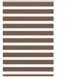 vidaXL Doppelrollo Braun 110x150 cm Stoffbreite 105,9 cm Polyester